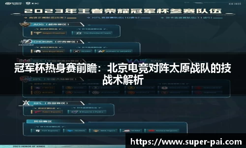 冠军杯热身赛前瞻：北京电竞对阵太原战队的技战术解析
