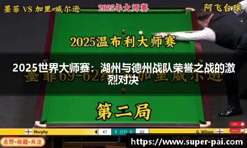 2025世界大师赛：湖州与德州战队荣誉之战的激烈对决